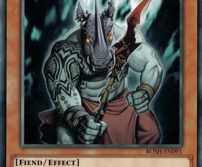 Fiendish Rhino Warrior [BOSH-EN091] Rare on Sale